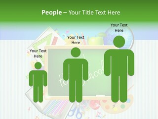 Alphabet Education Green PowerPoint Template