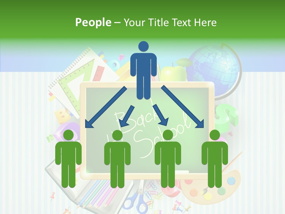 Alphabet Education Green PowerPoint Template