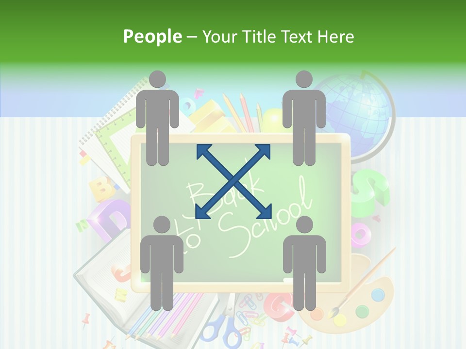 Alphabet Education Green PowerPoint Template
