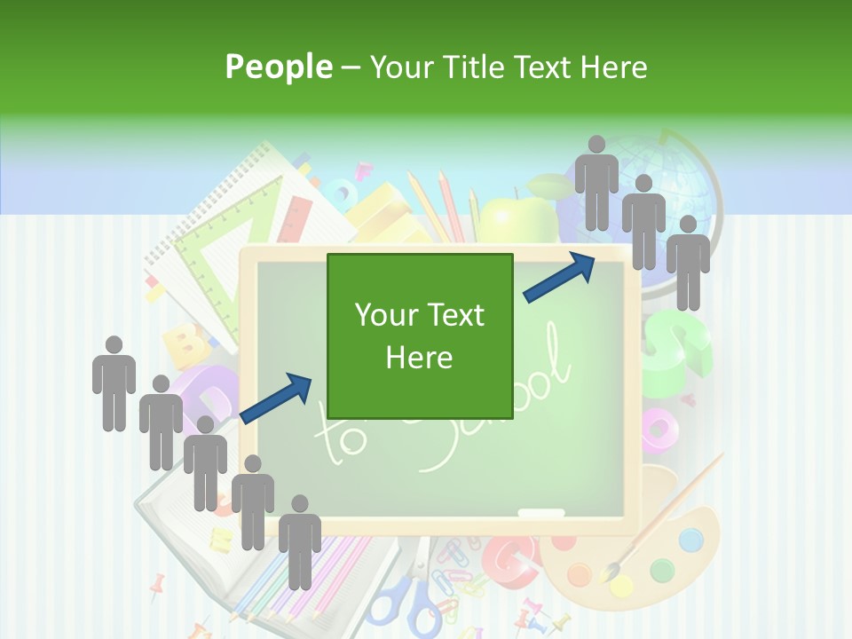 Alphabet Education Green PowerPoint Template