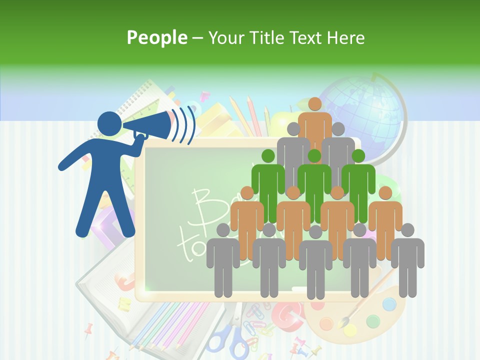 Alphabet Education Green PowerPoint Template