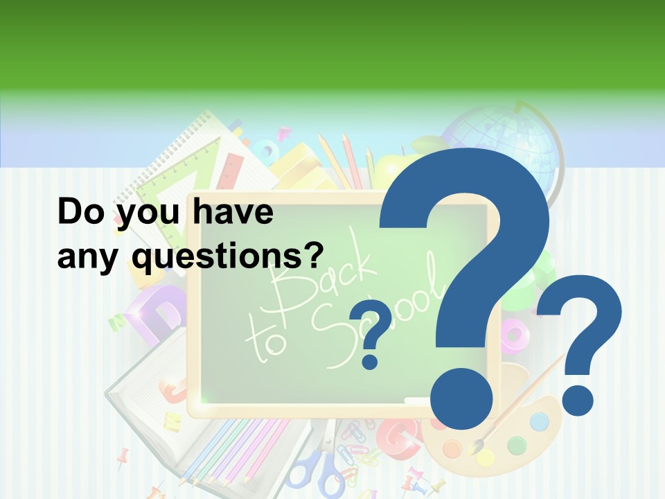 Alphabet Education Green PowerPoint Template