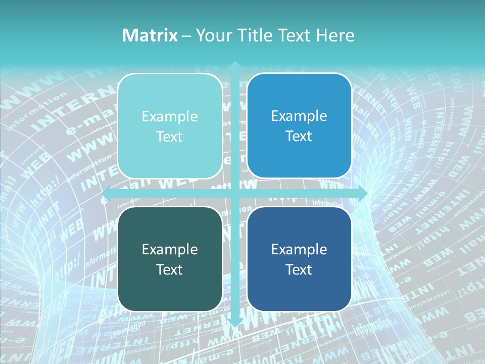 Bending Business Wire PowerPoint Template