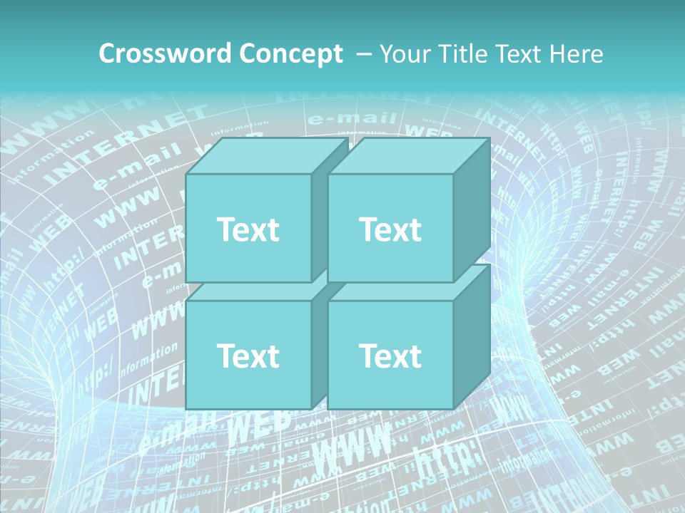 Bending Business Wire PowerPoint Template