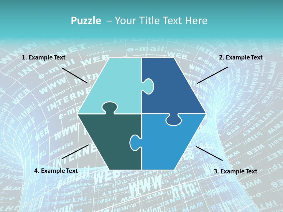 Bending Business Wire PowerPoint Template