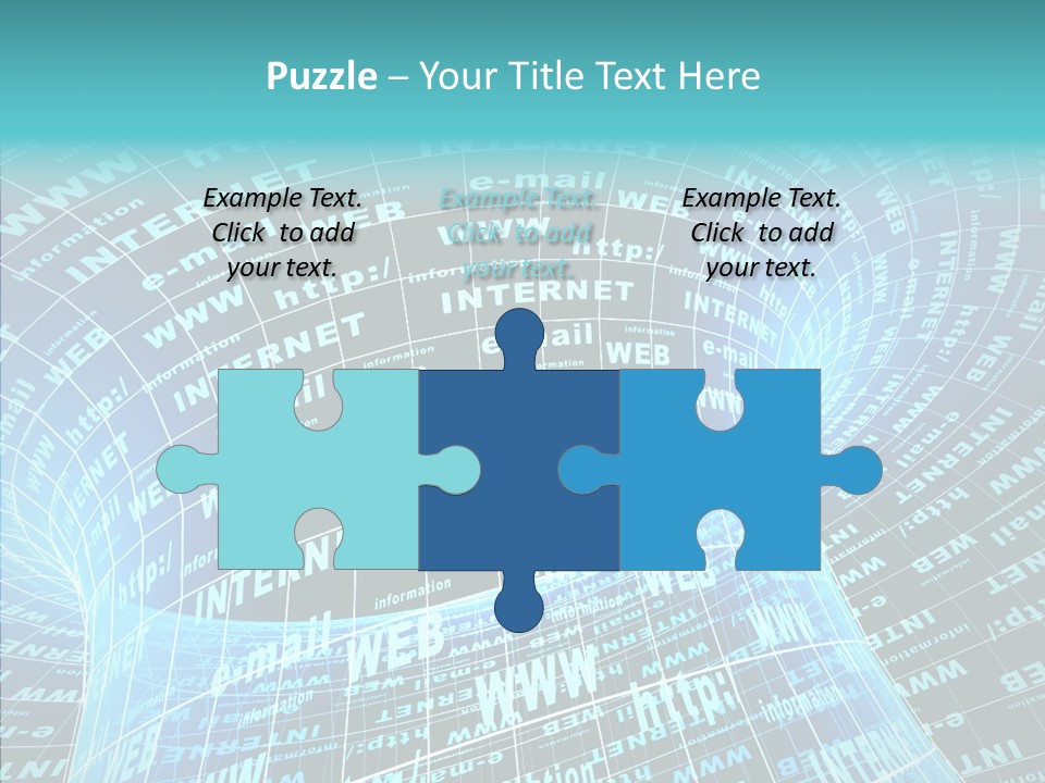Bending Business Wire PowerPoint Template