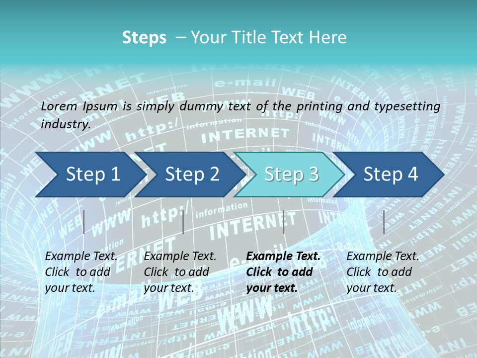 Bending Business Wire PowerPoint Template