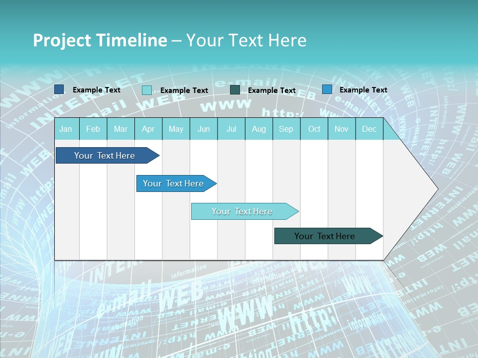 Bending Business Wire PowerPoint Template