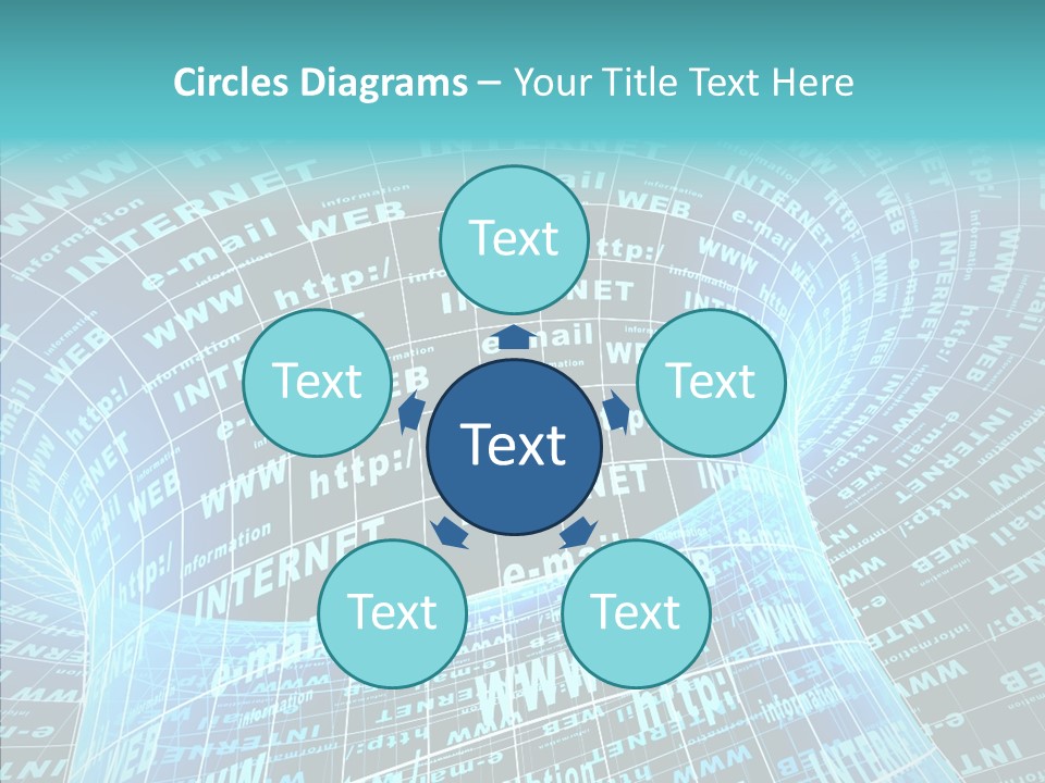 Bending Business Wire PowerPoint Template