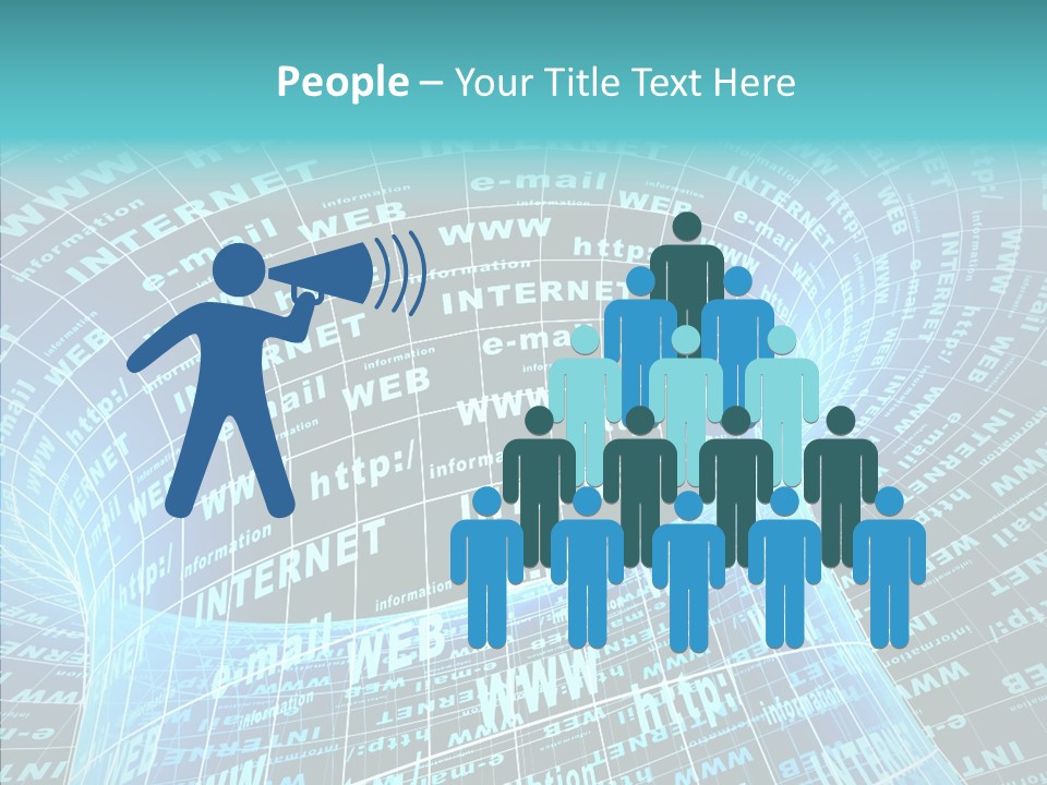 Bending Business Wire PowerPoint Template