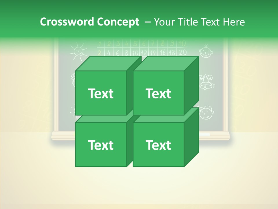 Isolated Mesh Educate PowerPoint Template