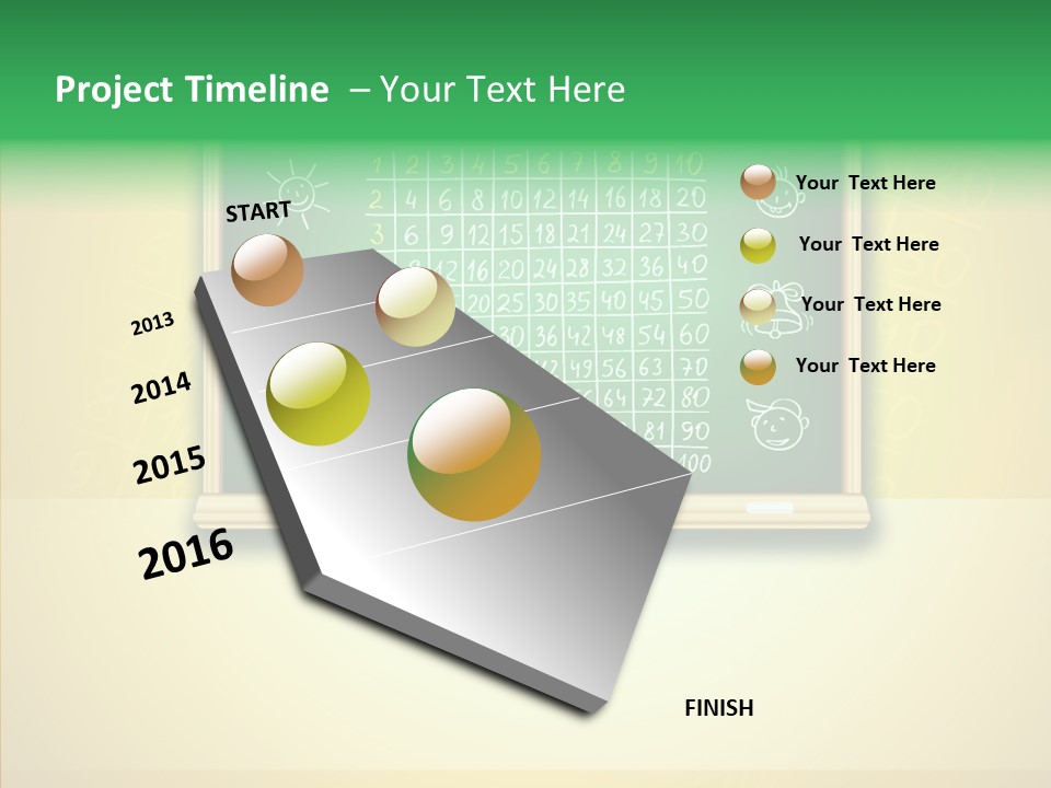 Isolated Mesh Educate PowerPoint Template