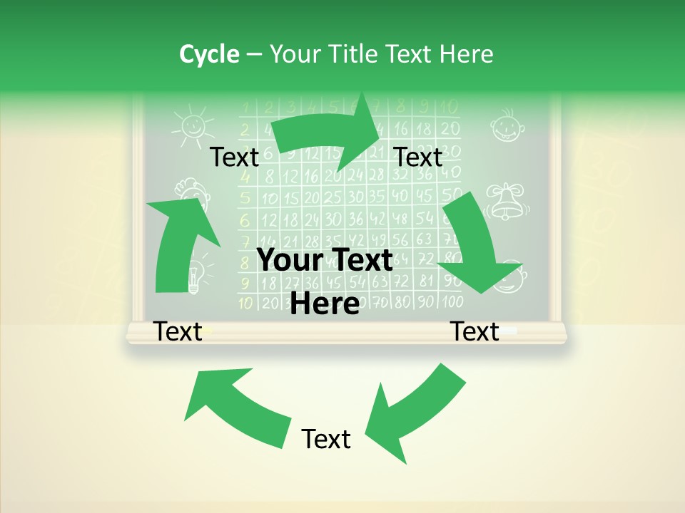 Isolated Mesh Educate PowerPoint Template