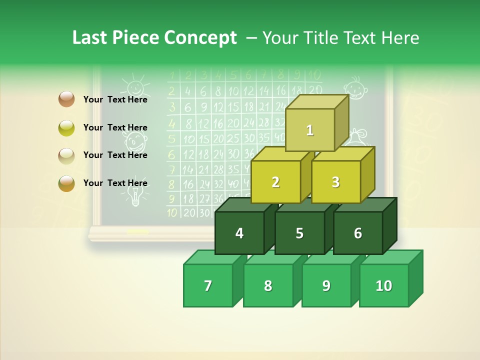 Isolated Mesh Educate PowerPoint Template