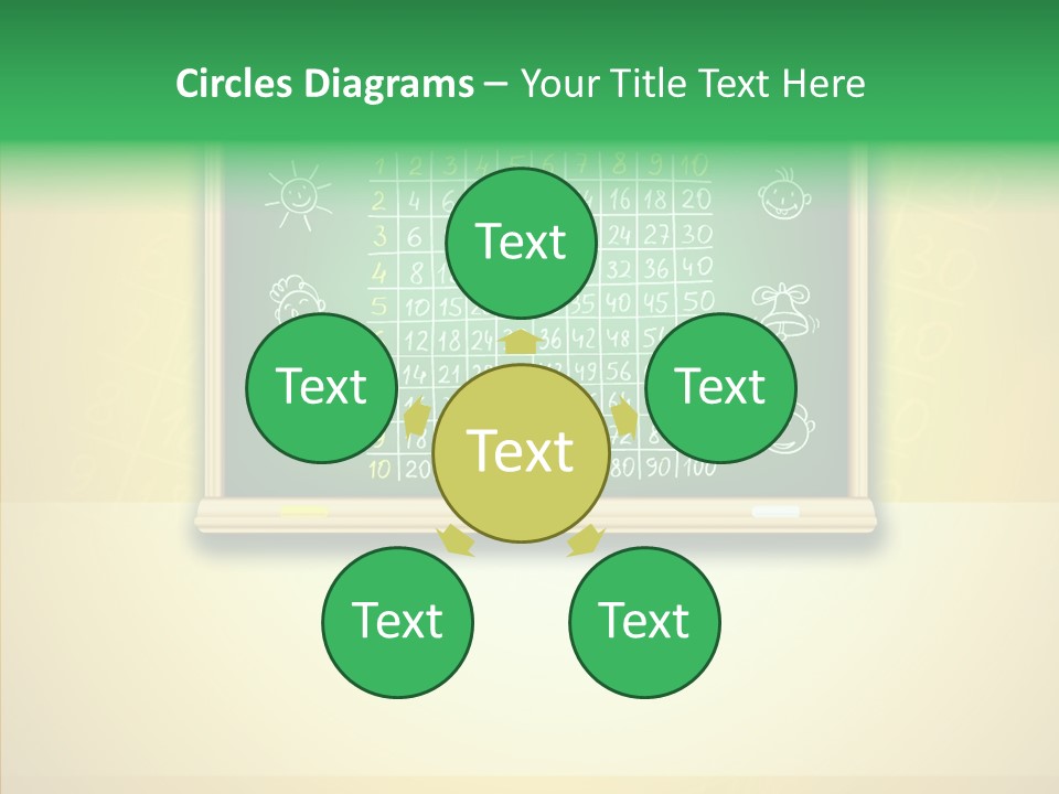 Isolated Mesh Educate PowerPoint Template