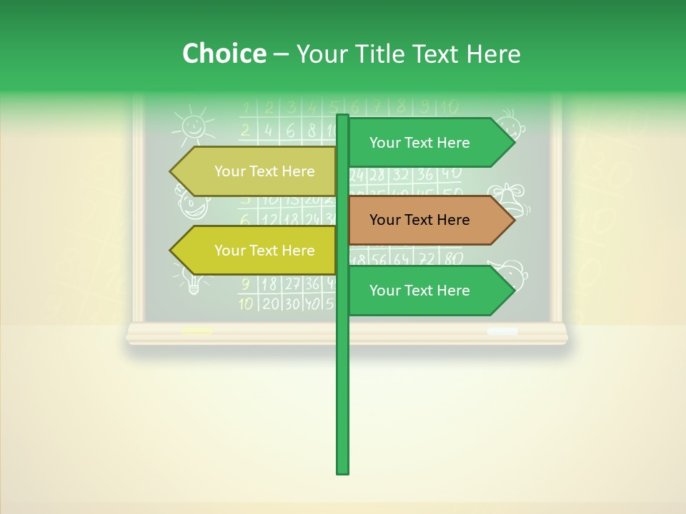 Isolated Mesh Educate PowerPoint Template