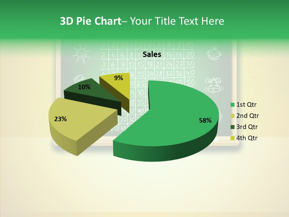 Isolated Mesh Educate PowerPoint Template