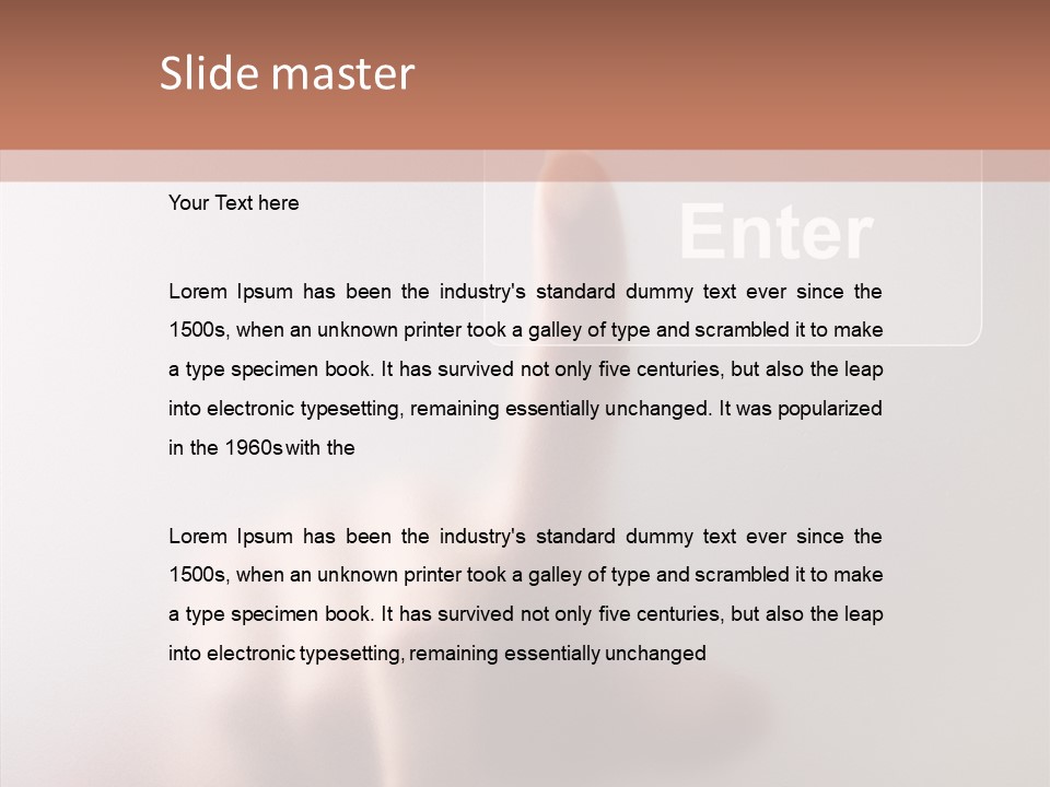 Power Isolated Focus PowerPoint Template