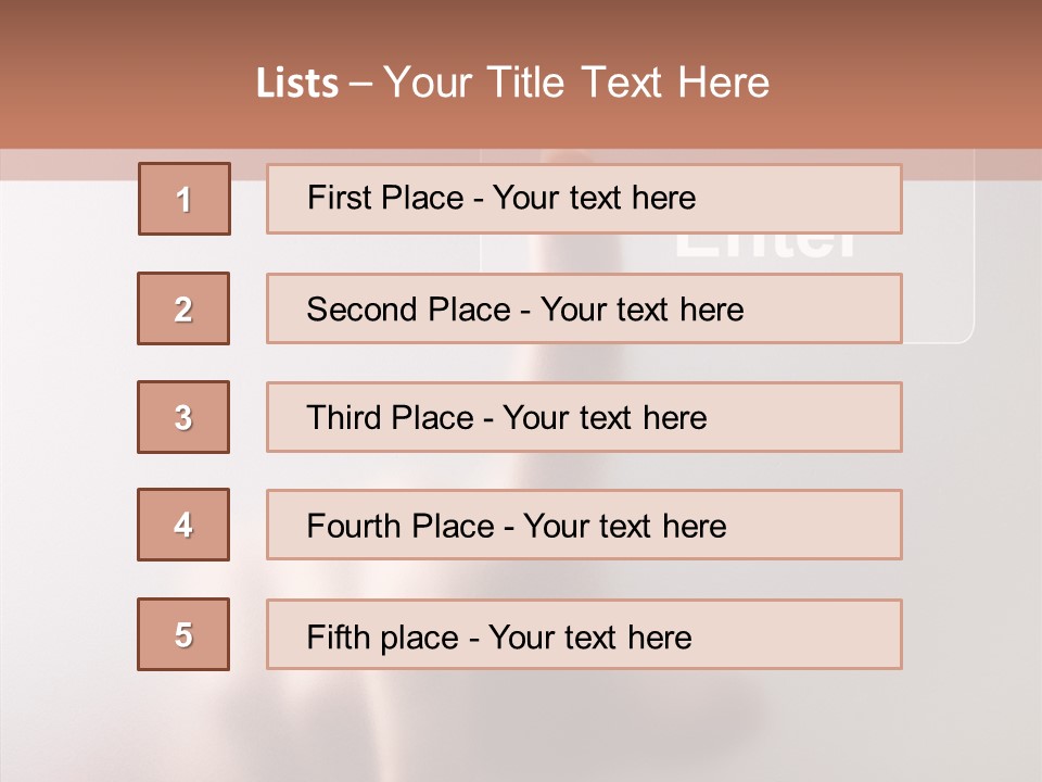 Power Isolated Focus PowerPoint Template