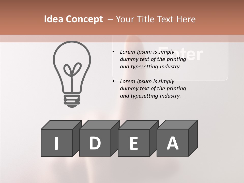 Power Isolated Focus PowerPoint Template