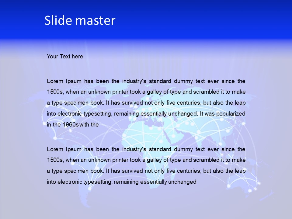 Communication Connectivity Region PowerPoint Template