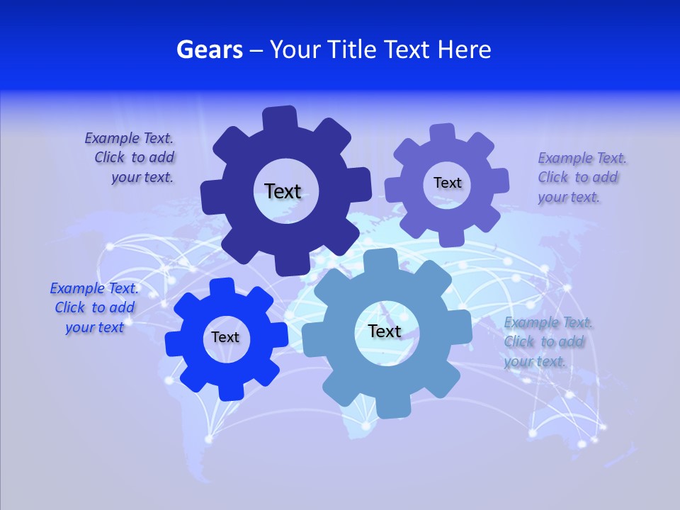Communication Connectivity Region PowerPoint Template