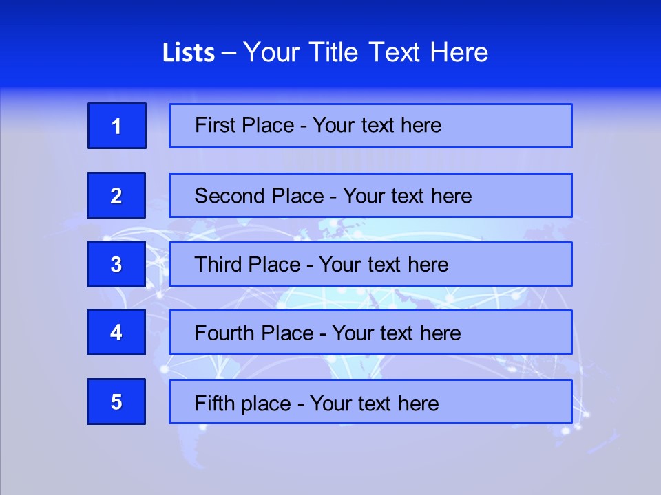 Communication Connectivity Region PowerPoint Template