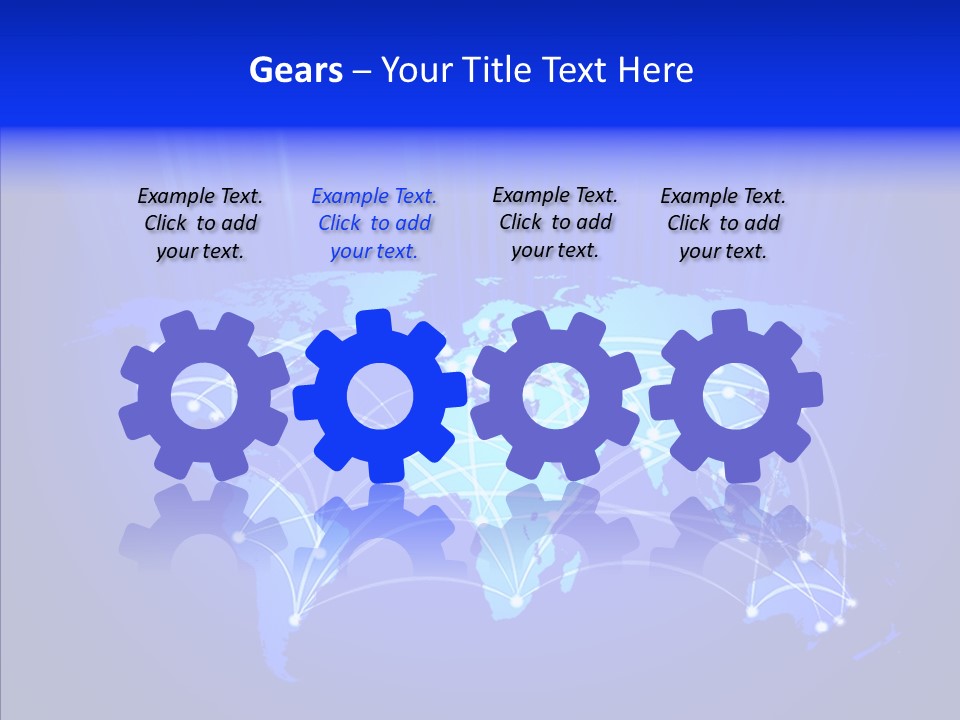 Communication Connectivity Region PowerPoint Template