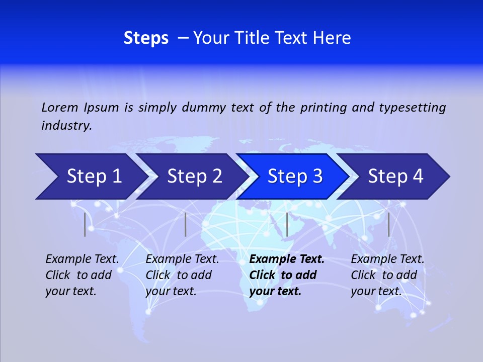 Communication Connectivity Region PowerPoint Template