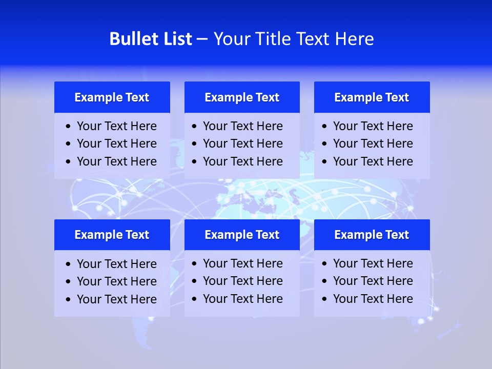 Communication Connectivity Region PowerPoint Template