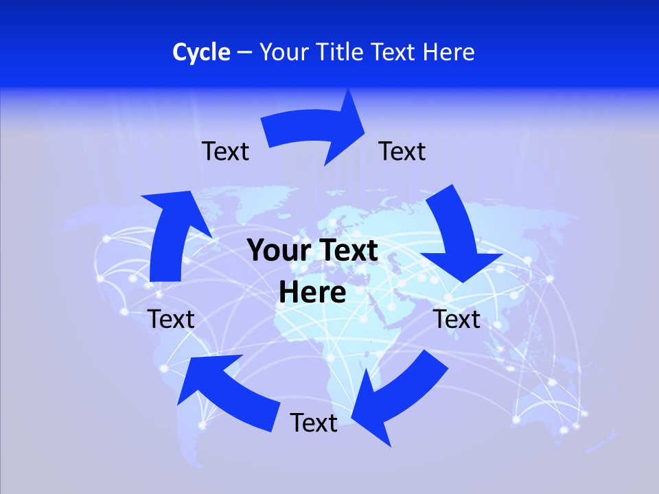 Communication Connectivity Region PowerPoint Template