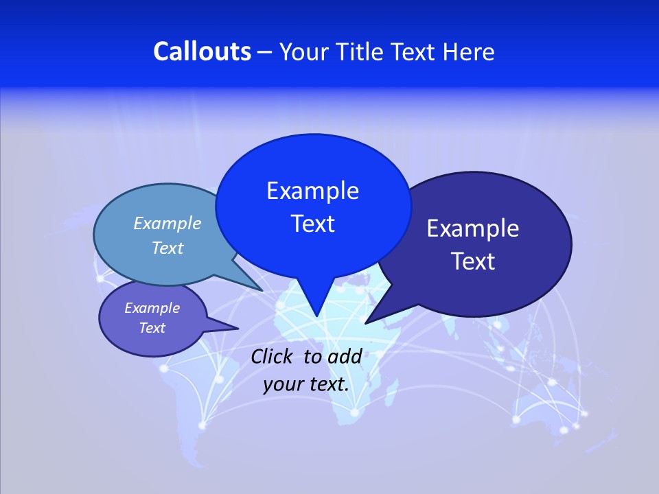 Communication Connectivity Region PowerPoint Template