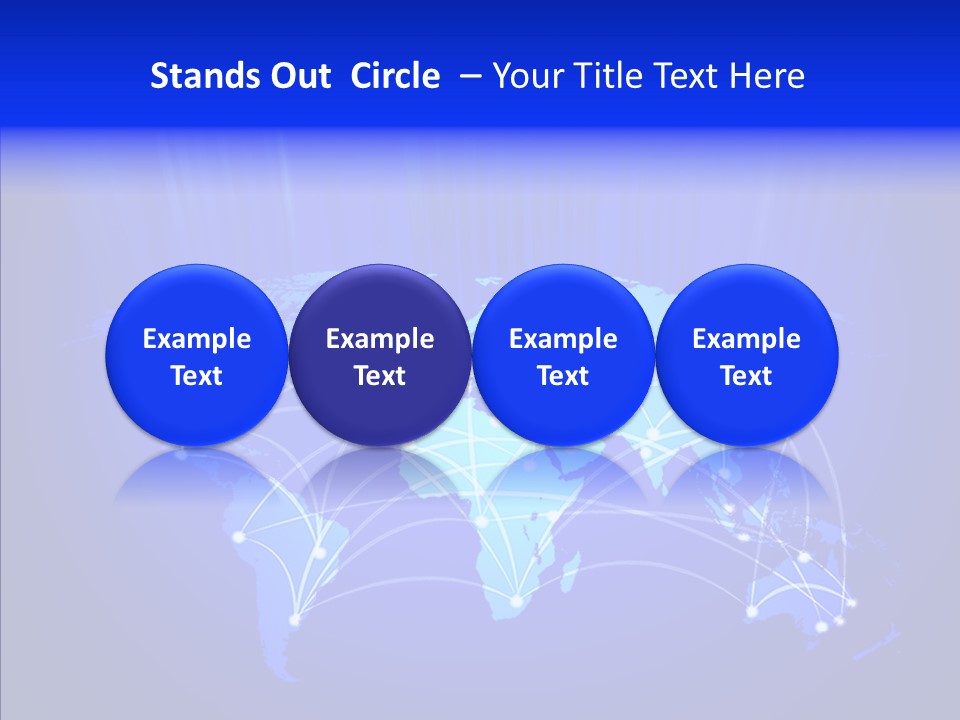 Communication Connectivity Region PowerPoint Template