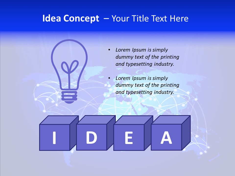 Communication Connectivity Region PowerPoint Template