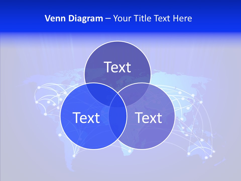 Communication Connectivity Region PowerPoint Template