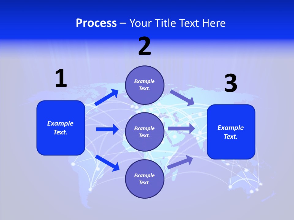 Communication Connectivity Region PowerPoint Template
