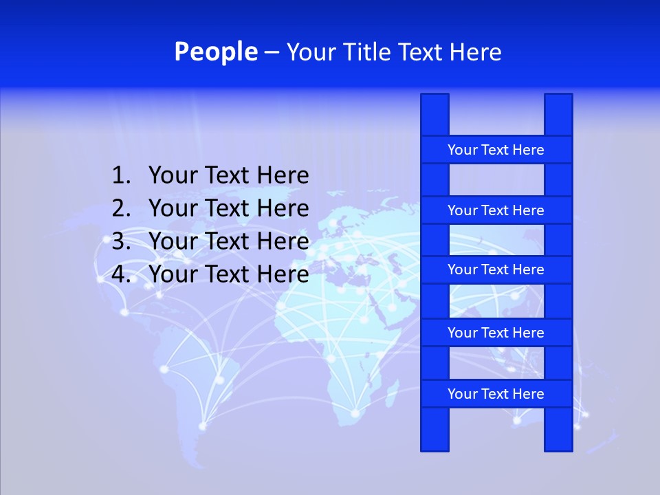 Communication Connectivity Region PowerPoint Template