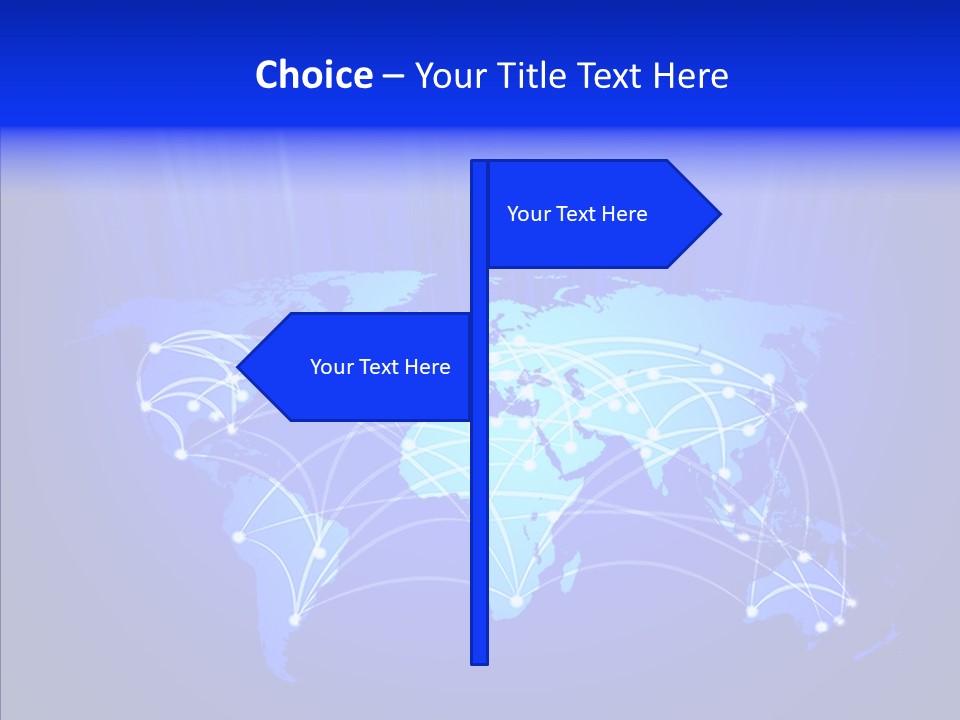 Communication Connectivity Region PowerPoint Template