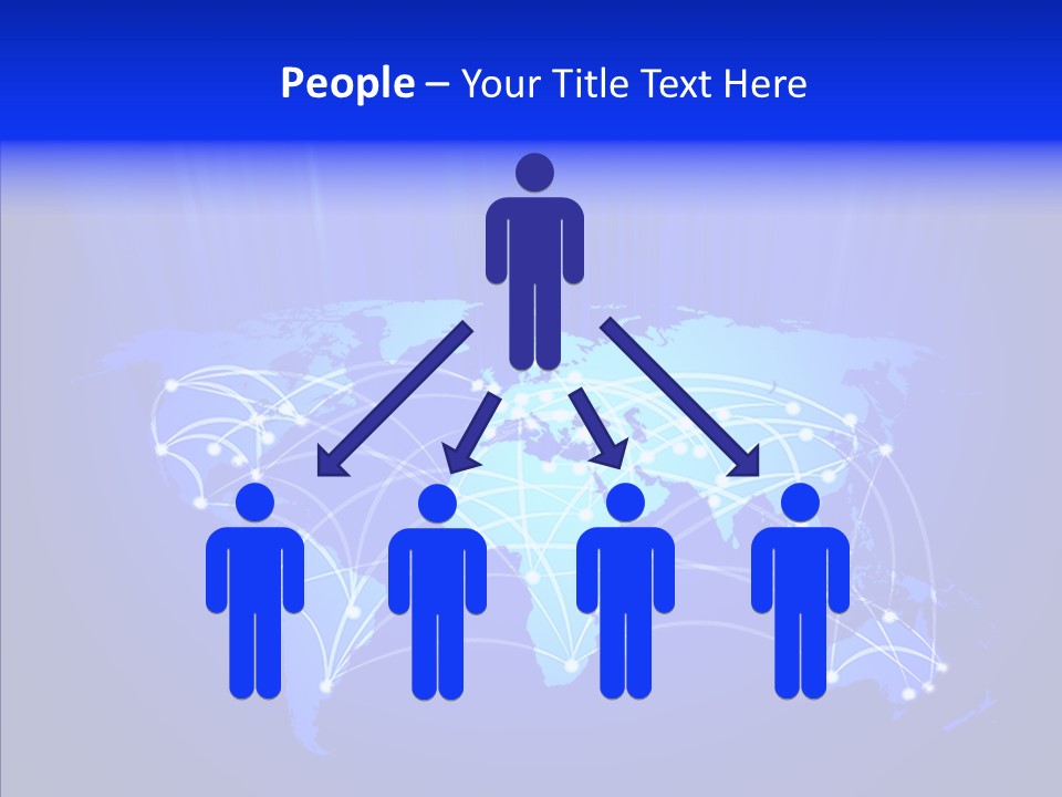 Communication Connectivity Region PowerPoint Template