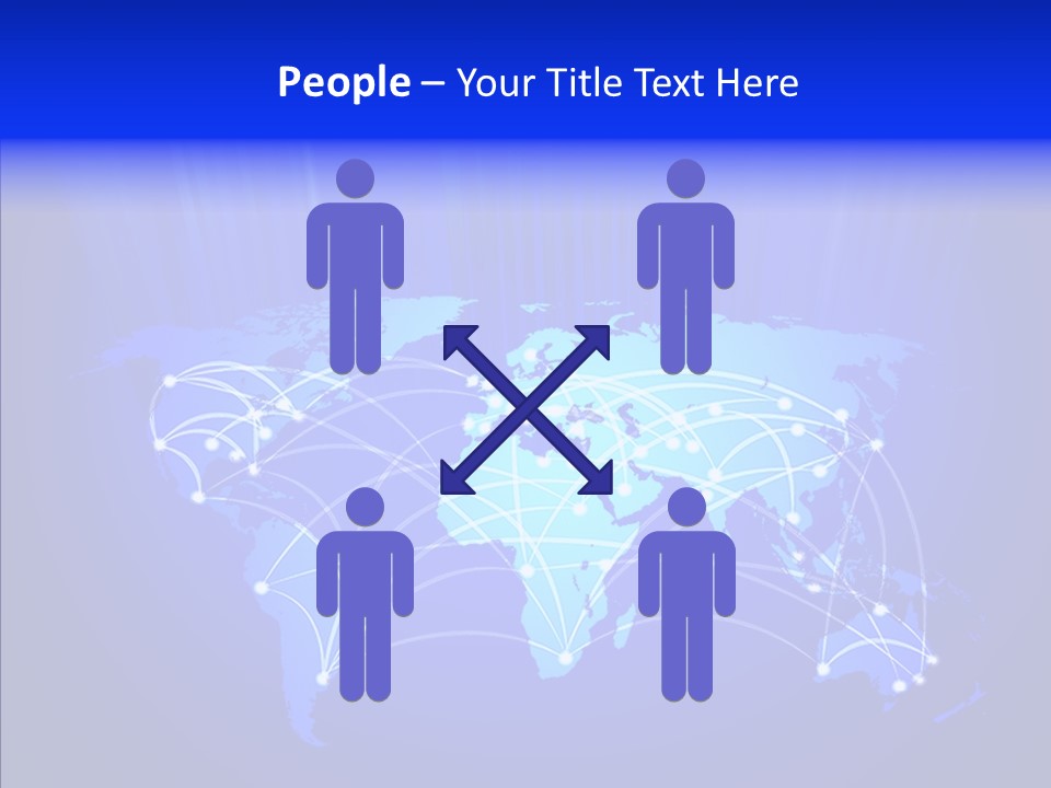 Communication Connectivity Region PowerPoint Template