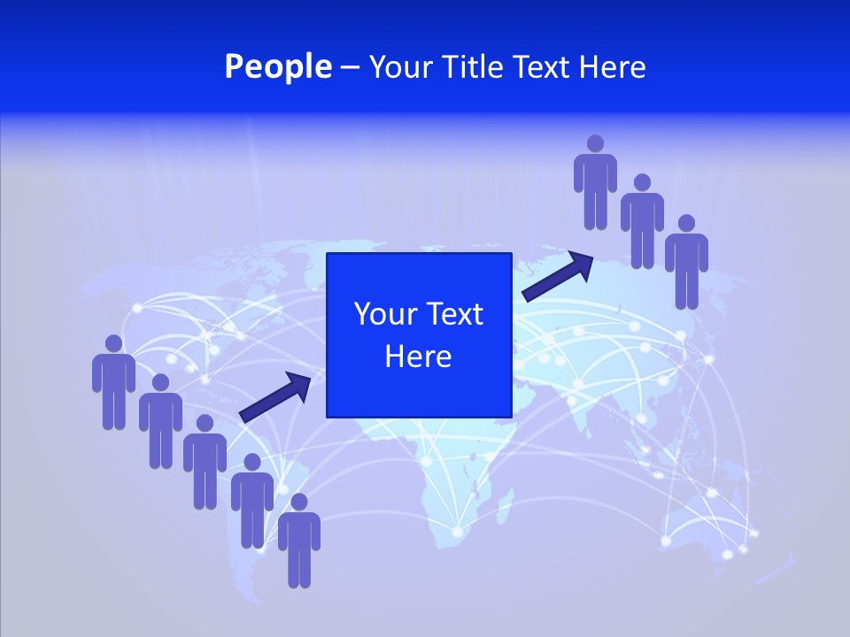 Communication Connectivity Region PowerPoint Template