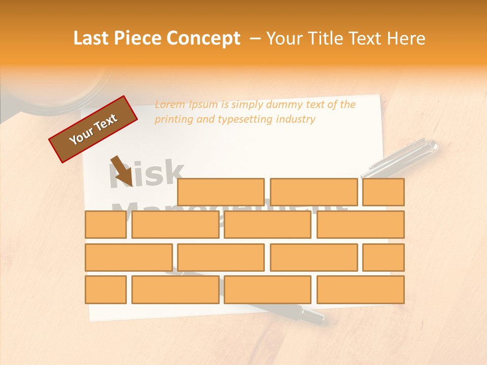 Crash Risky Text PowerPoint Template
