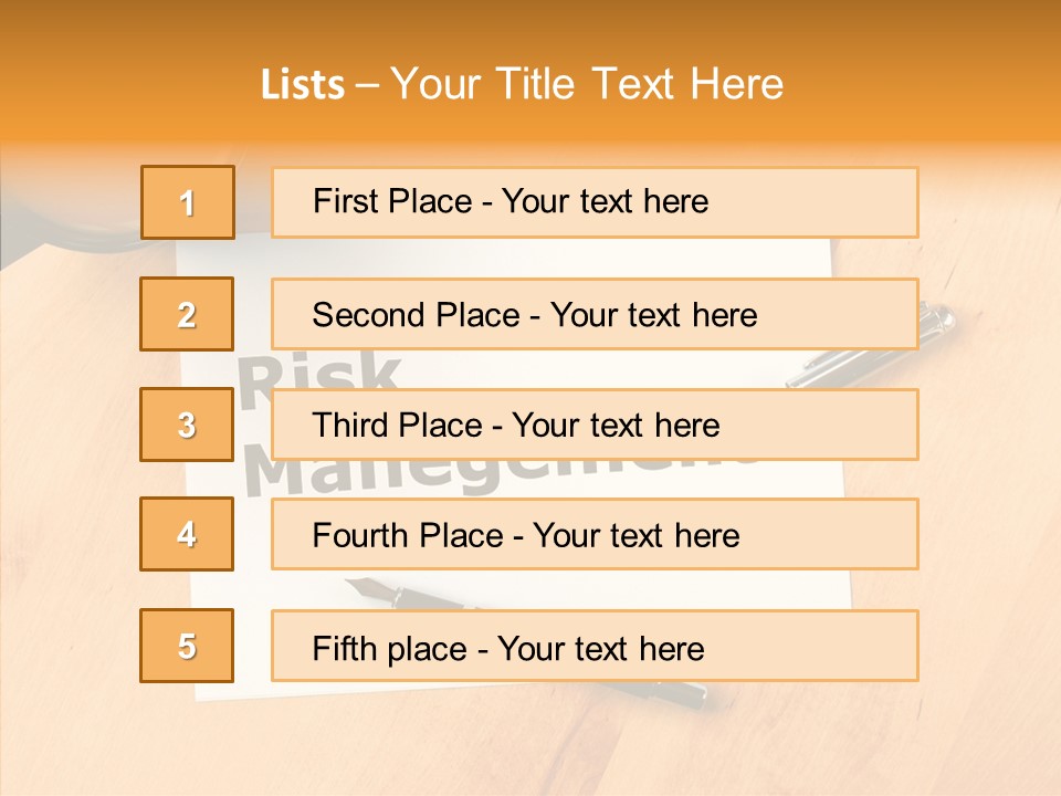 Crash Risky Text PowerPoint Template