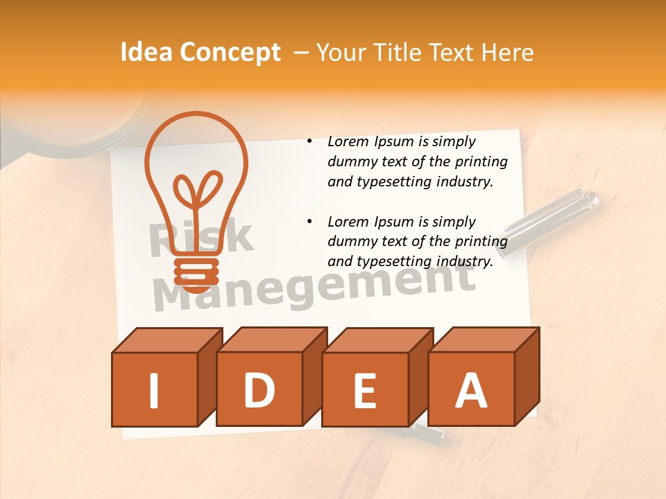 Crash Risky Text PowerPoint Template