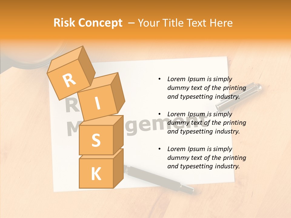 Crash Risky Text PowerPoint Template