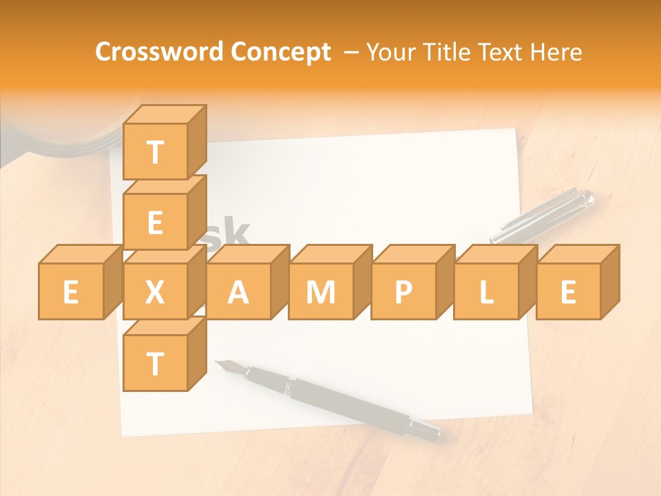 Crash Risky Text PowerPoint Template