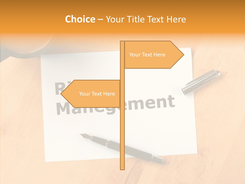 Crash Risky Text PowerPoint Template