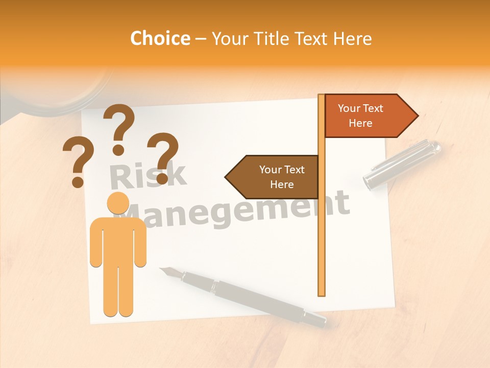 Crash Risky Text PowerPoint Template
