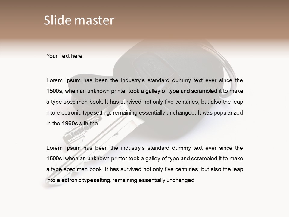 Security Technology Silver PowerPoint Template