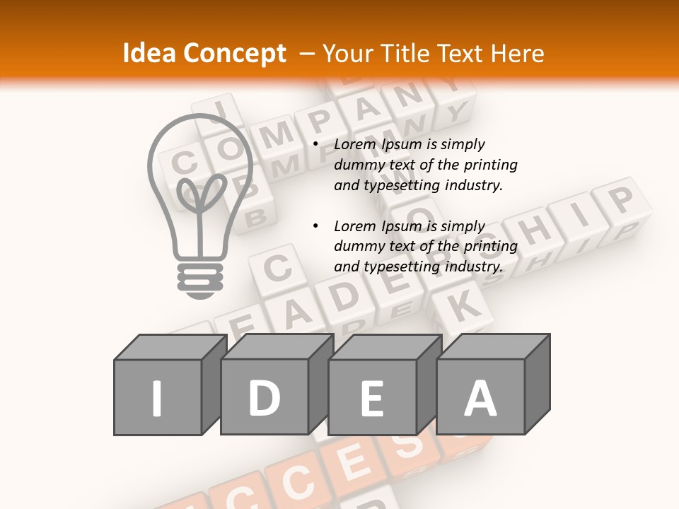 Cube Discovery Aspirations PowerPoint Template